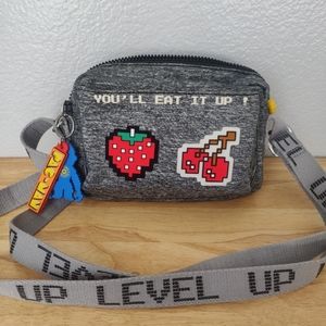 Kipling Pac Man Grey Crossbody Bag